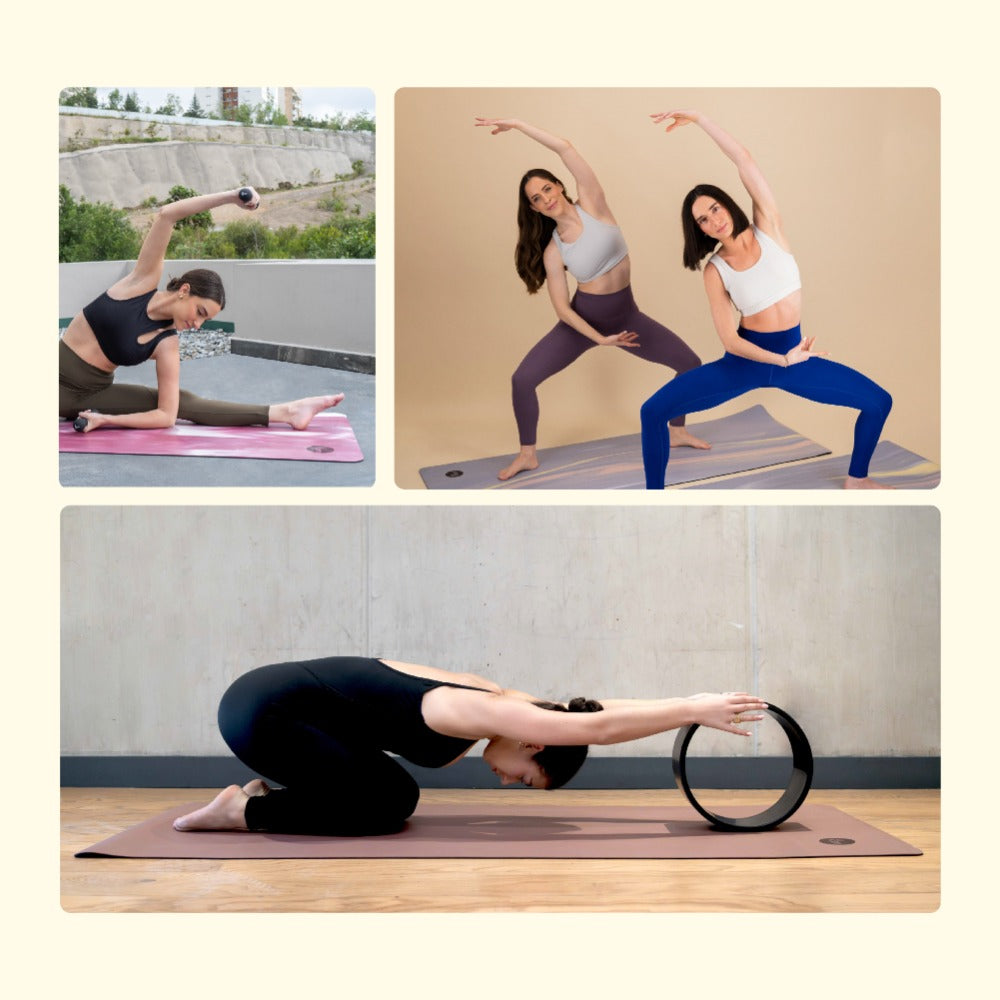 Yoga Mat Marmoleado Negro