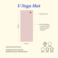 Yoga Mat Rosa Liso