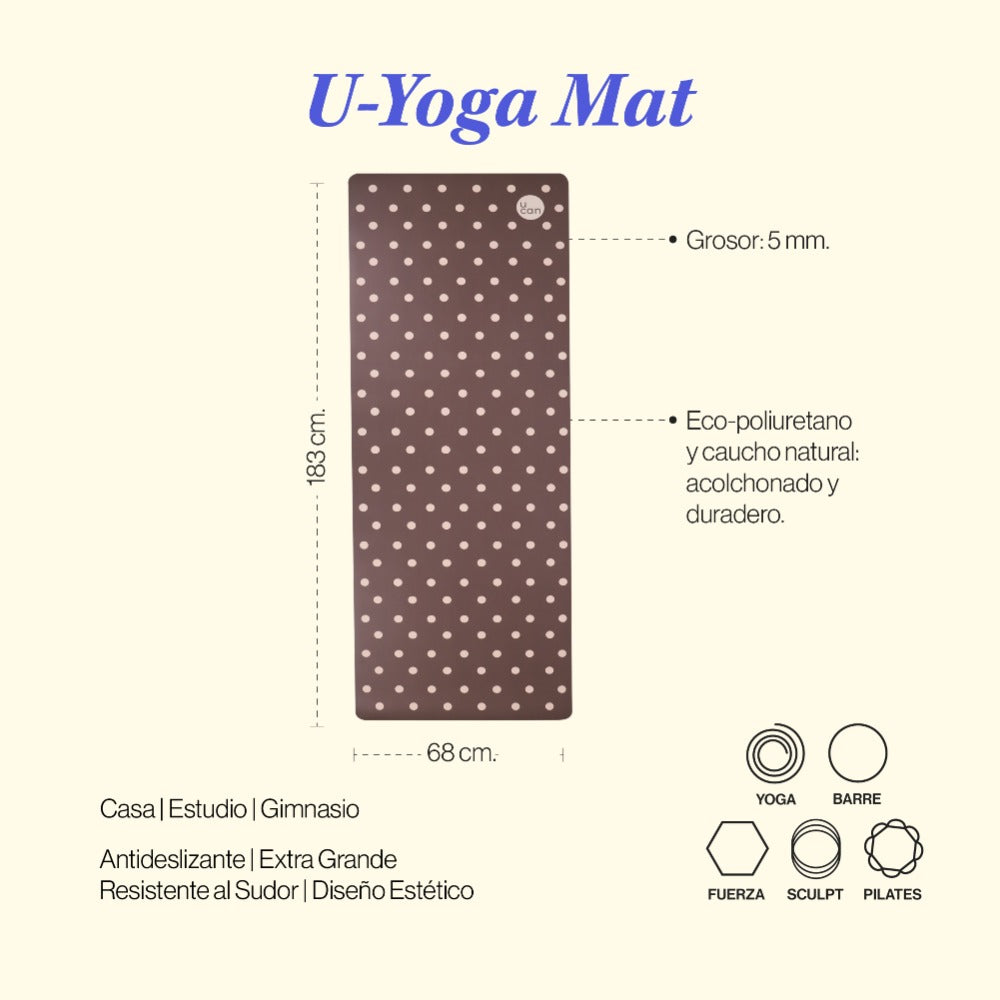 Yoga Mat Polka Dot