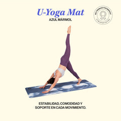 Yoga Mat Azul Marmol