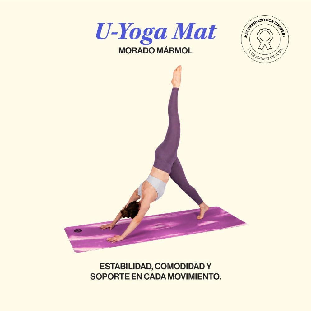 Yoga Mat Morado Marmol
