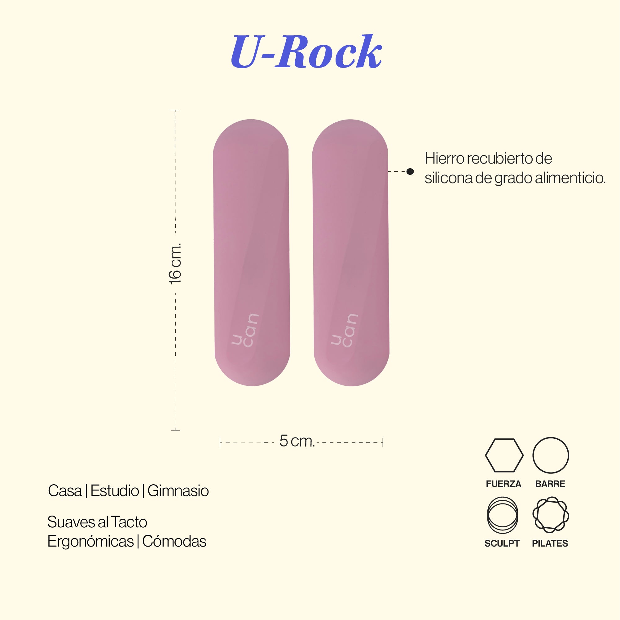 Pesas de Silicón U Rock