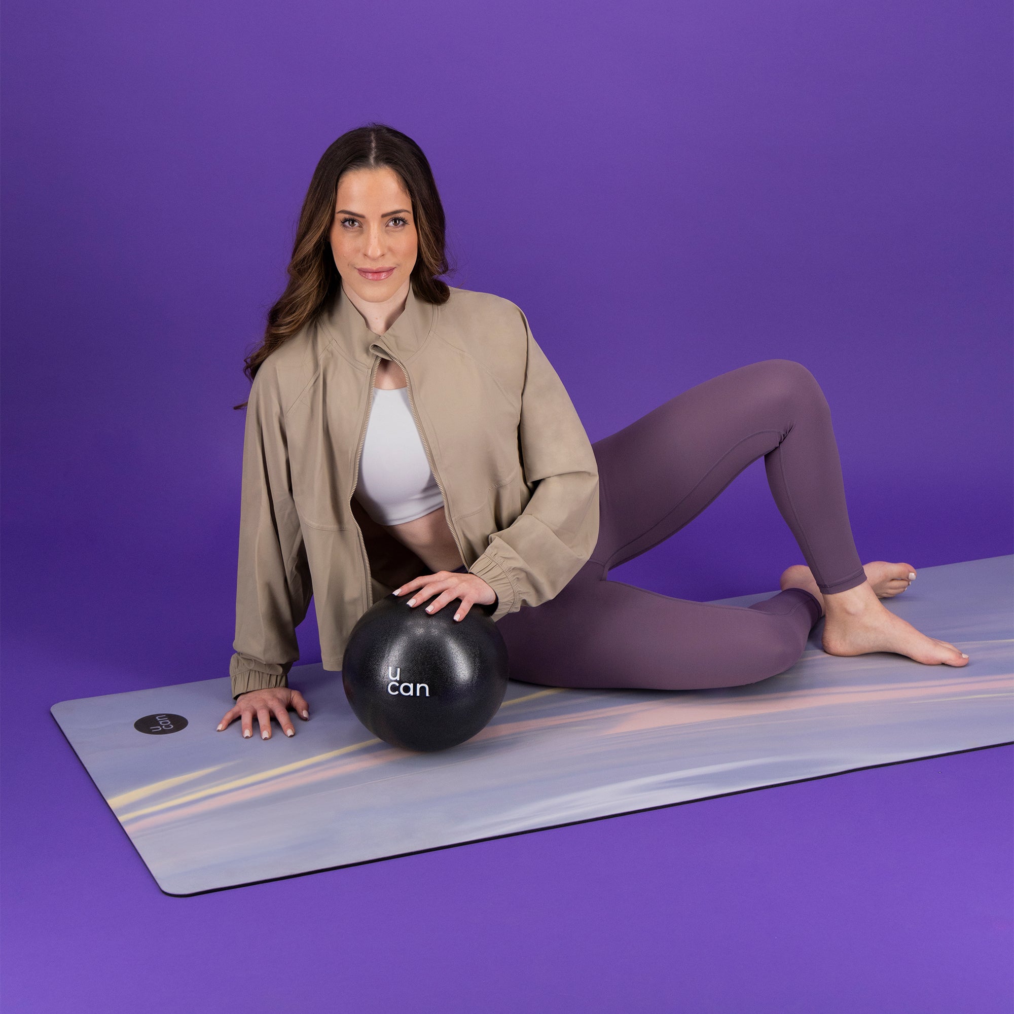 Yoga Mat Azul Clarito Marmol