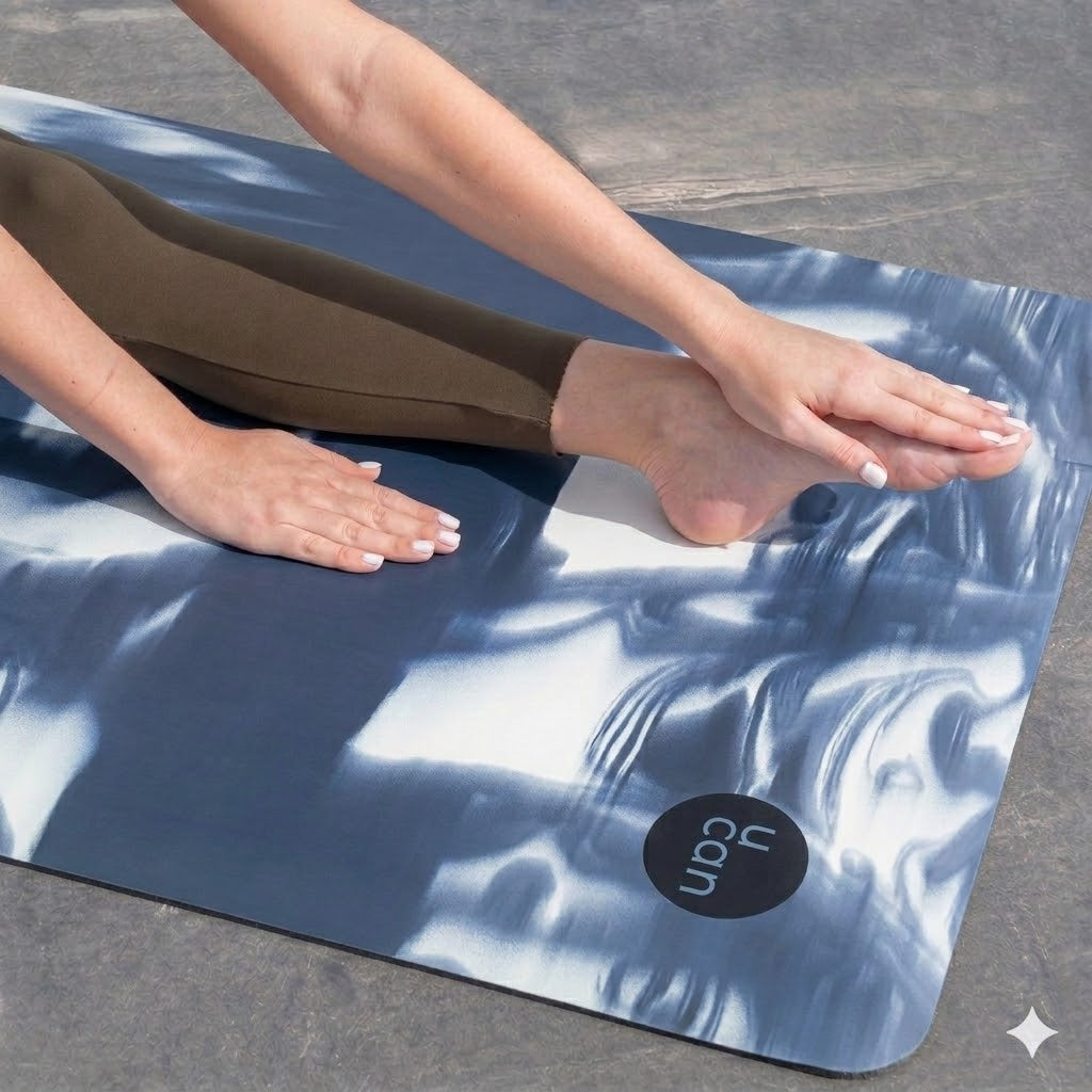 Yoga Mat Azul Marmol