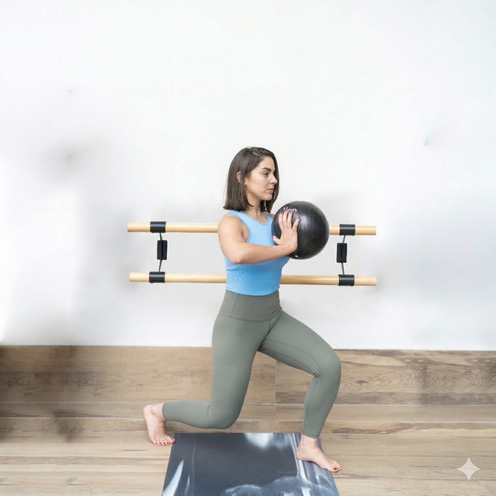 Yoga Mat Marmoleado Negro