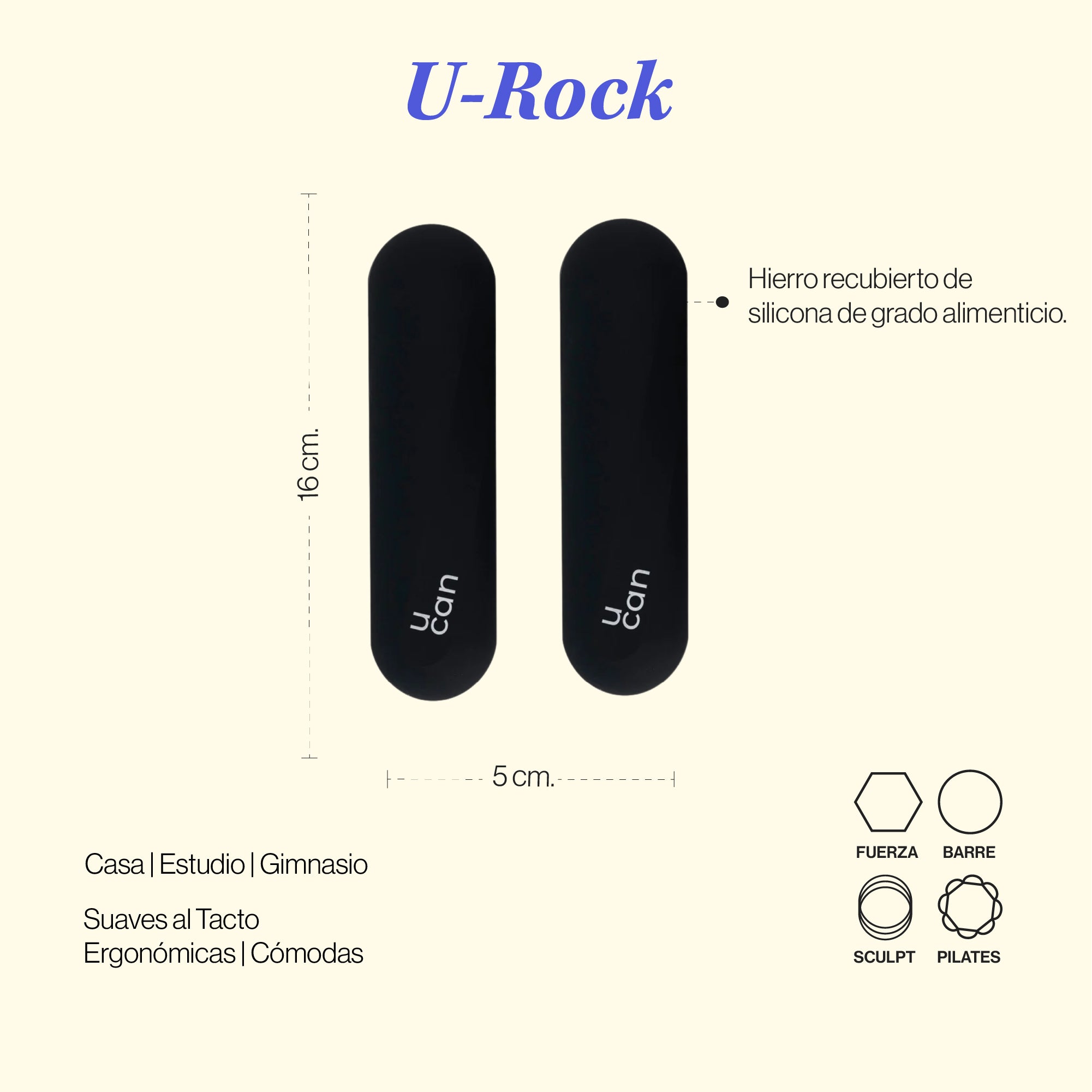 Pesas de Silicón U Rock