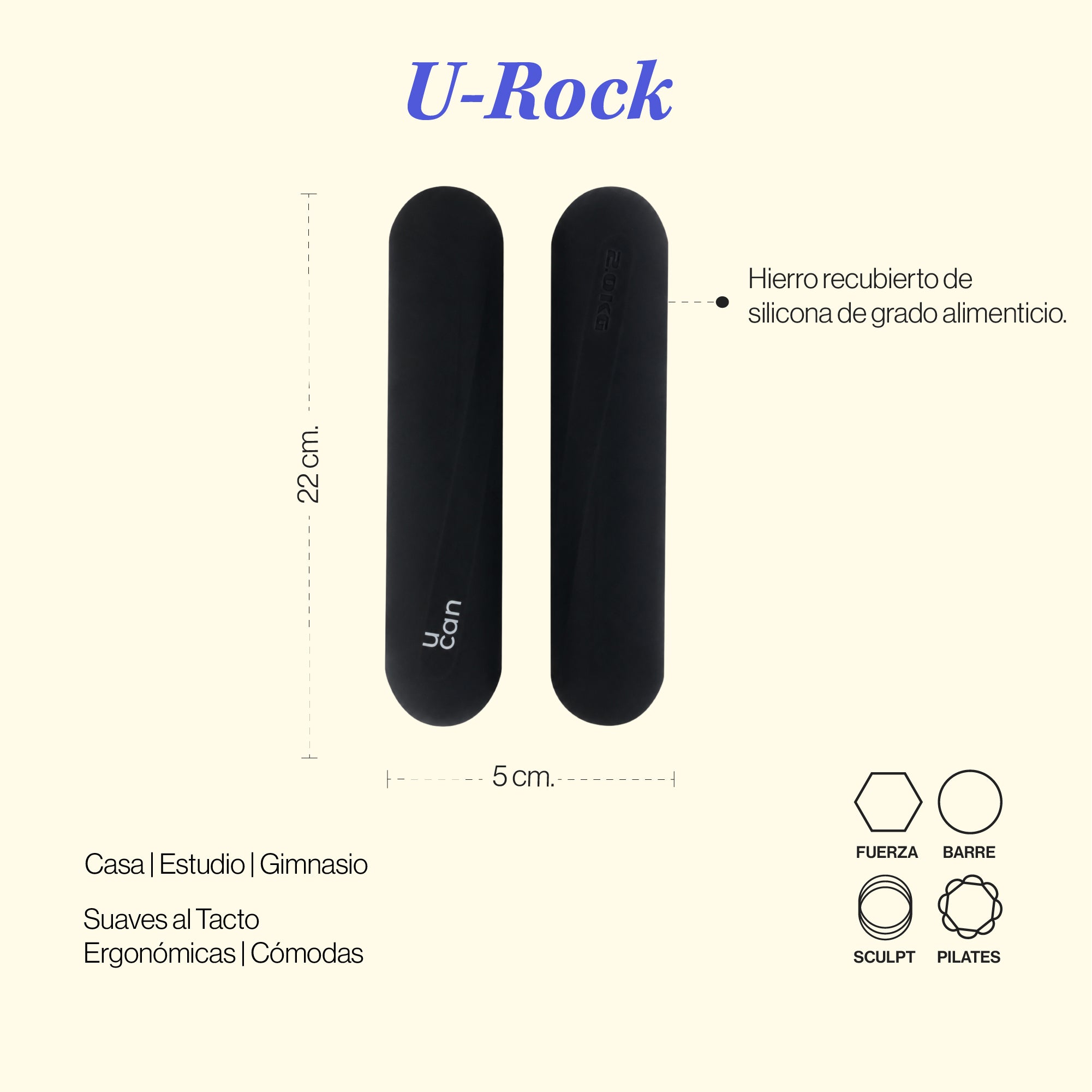 Pesas de Silicón U Rock