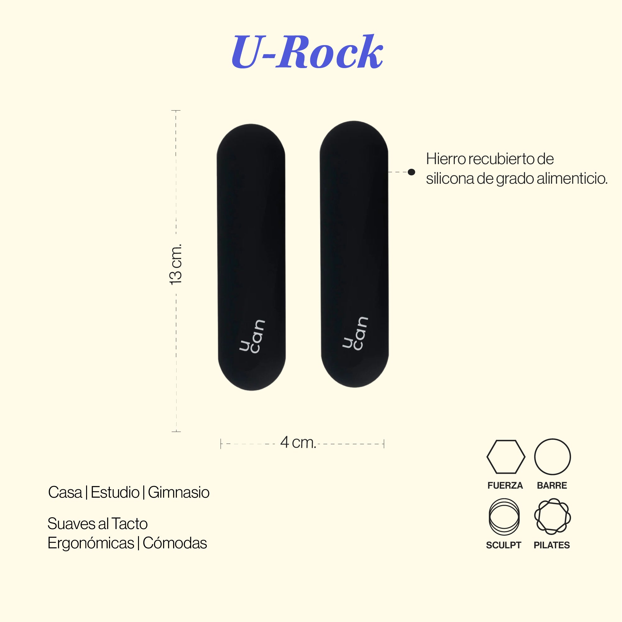 Pesas de Silicón U Rock