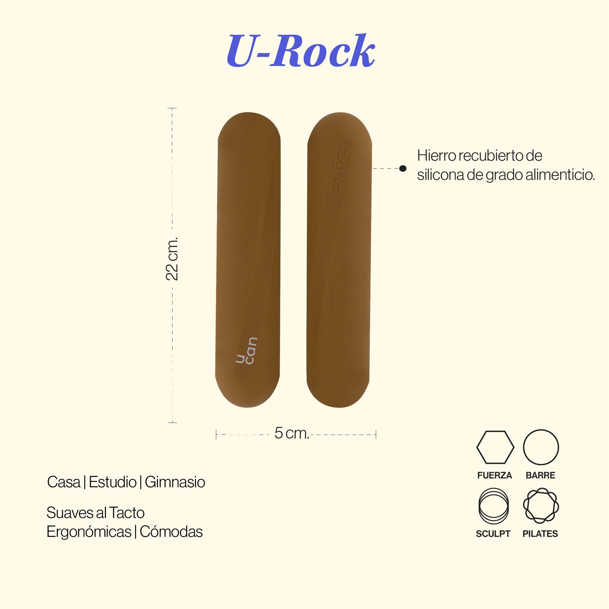Pesas de Silicón U Rock