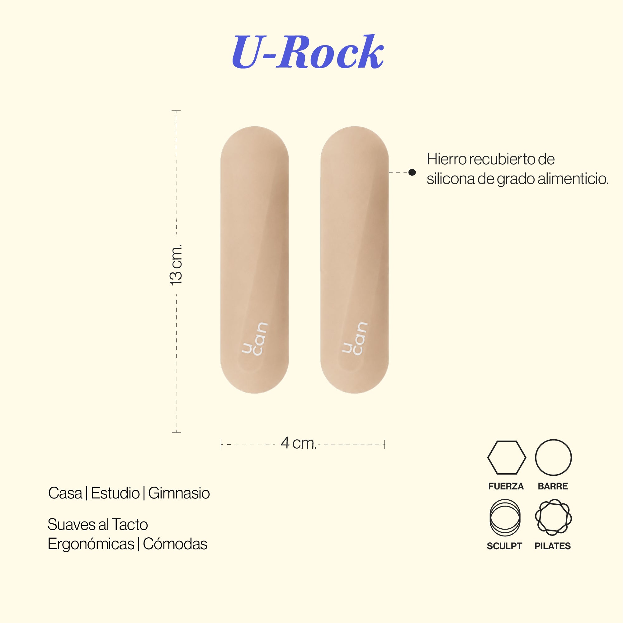 Pesas de Silicón U Rock