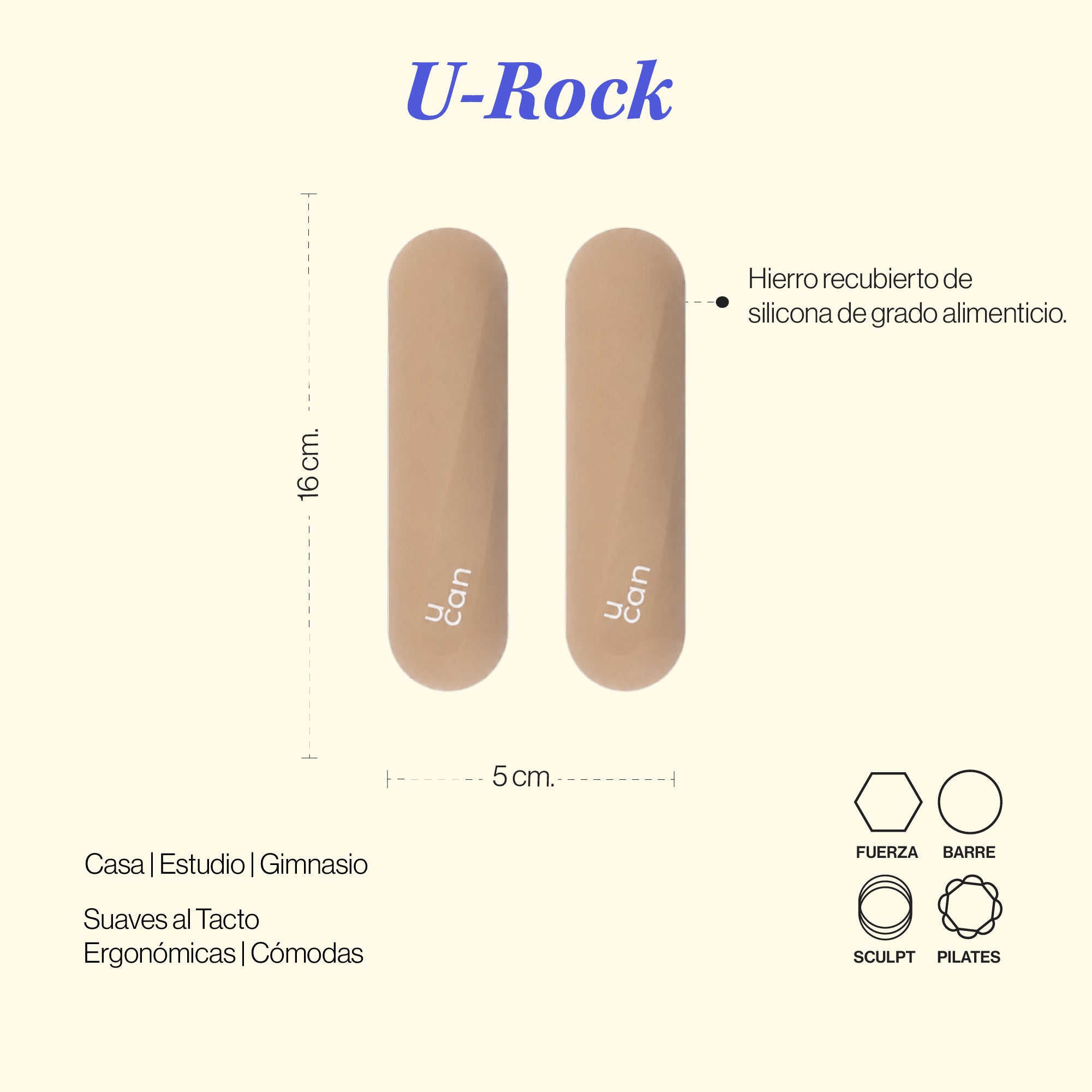 Pesas de Silicón U Rock