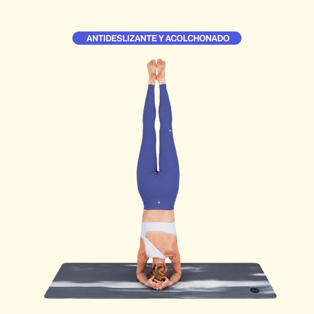 Yoga Mat Marmoleado Negro