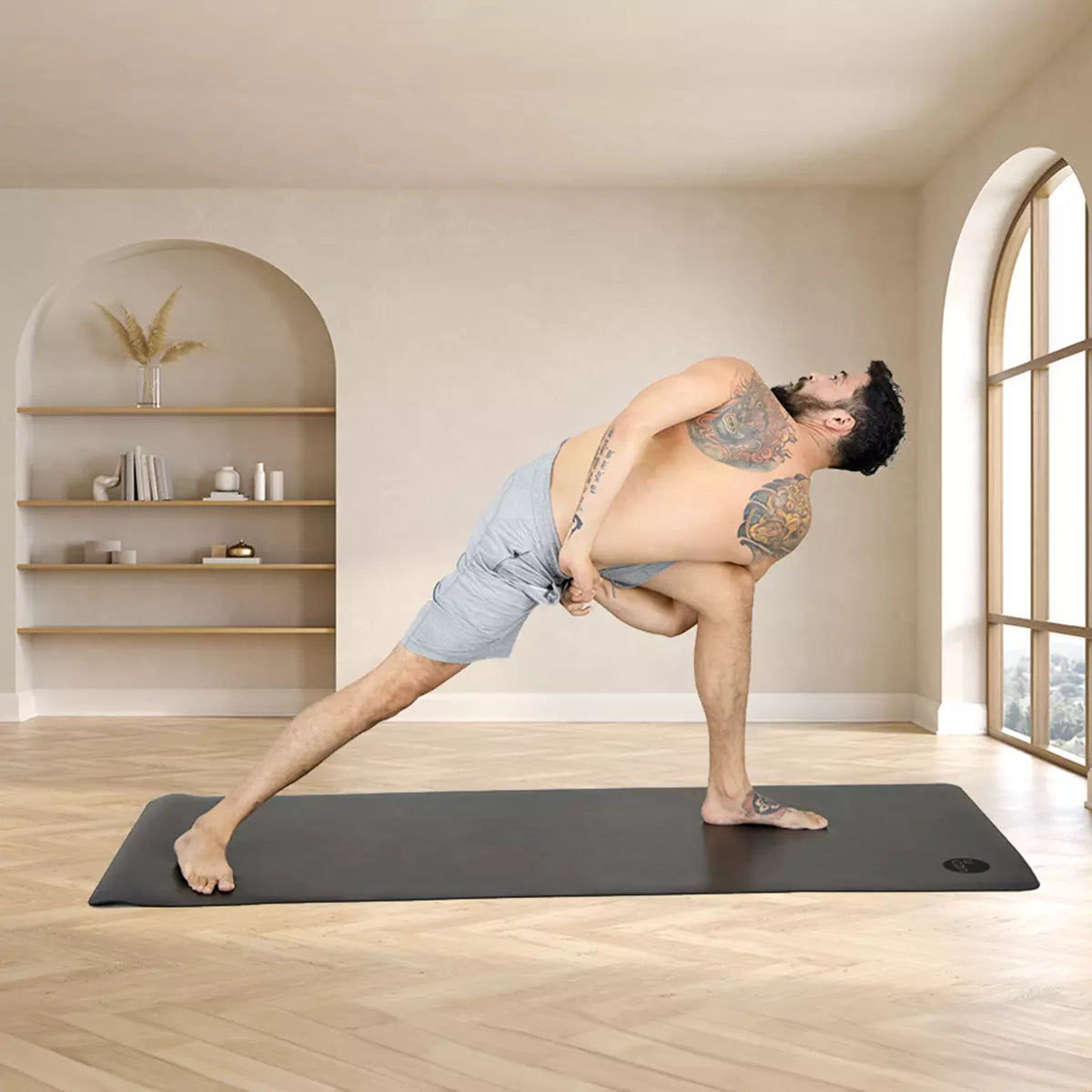 Yoga Mat Liso Negro